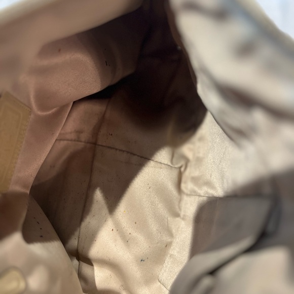 Coach Beige Leather Hobo Bag - Picture 5 of 6